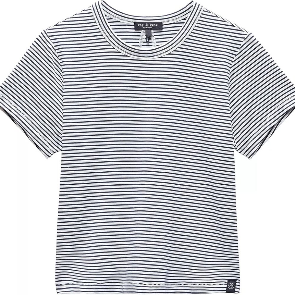NWT Rag & Bone Luca Striped Baby Tee